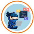 webfejlesztokent ninja ikon