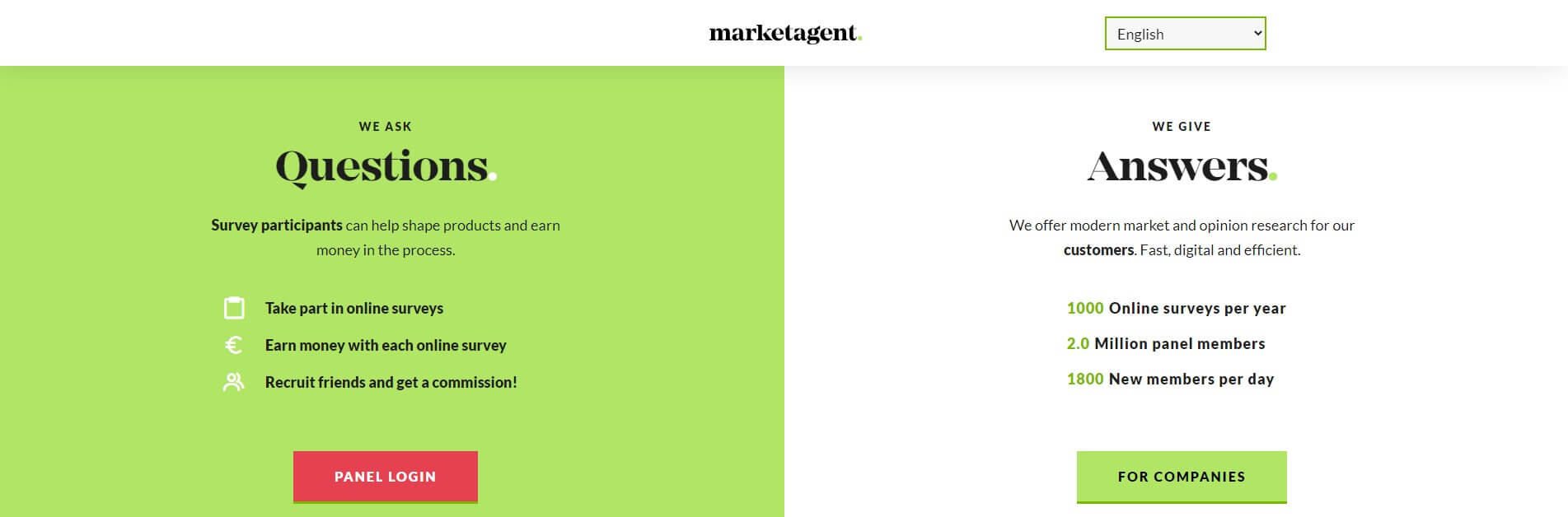 marketagent weboldal